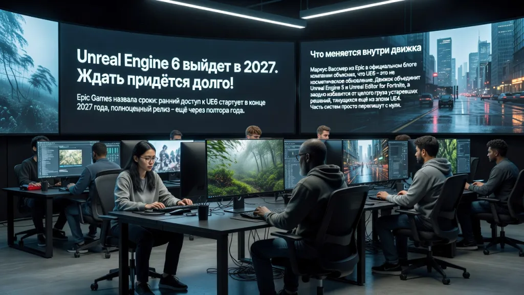 Unreal Engine 6 выйдет в 2027. Ждать придётся долго!