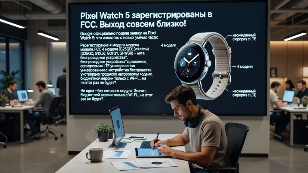 Pixel Watch 5 зарегистрированы в FCC. Выход совсем близко!